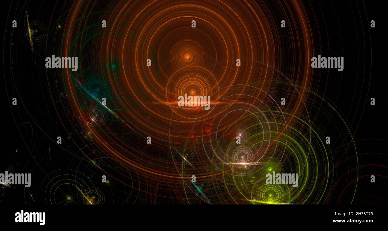 Abstract fractal illustration utile comme un arrière-plan Banque D'Images