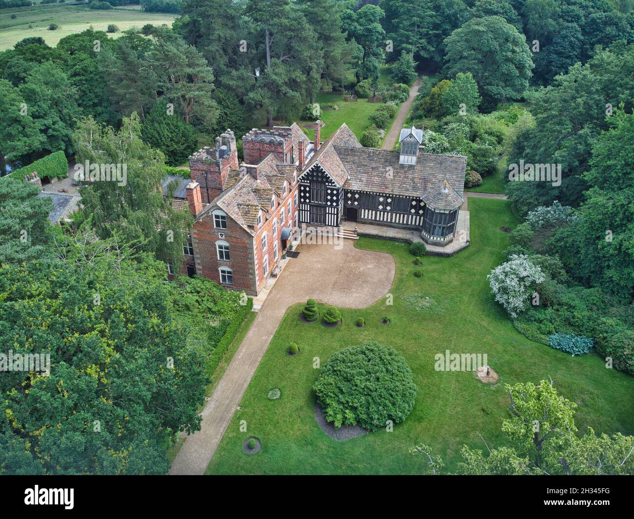 Rufford Old Hall Banque D'Images