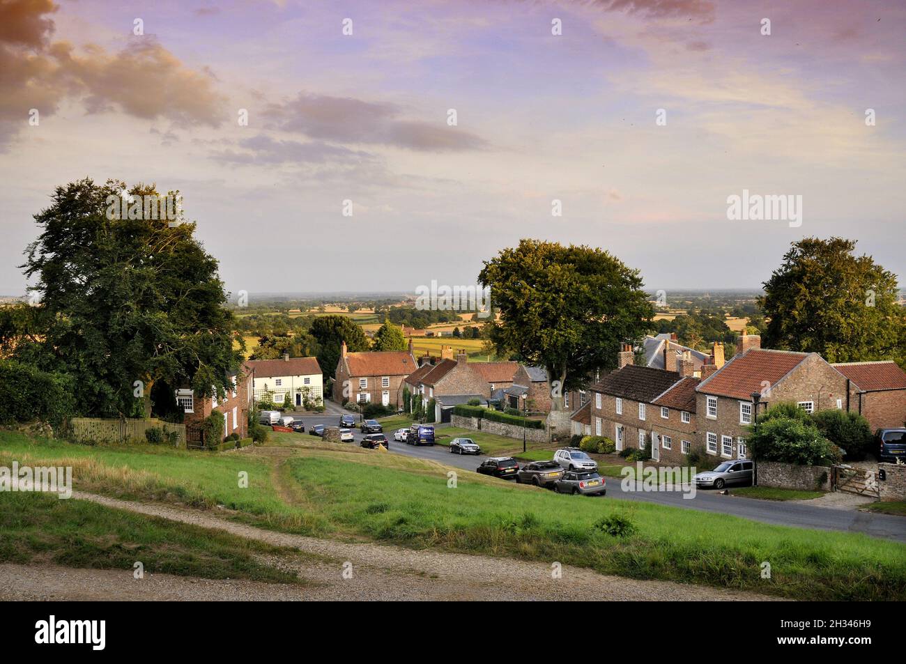Le Village North Yorkshire de Crayke York Banque D'Images