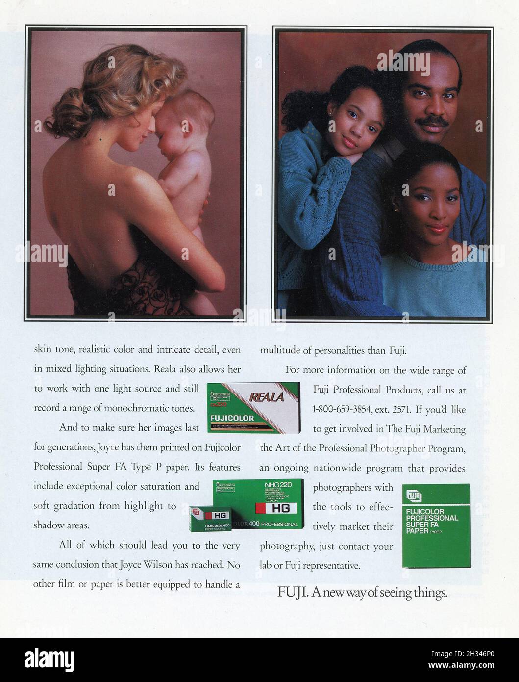 Publicité dans le magazine « Professional Photographer » de mars 1993, États-Unis Banque D'Images