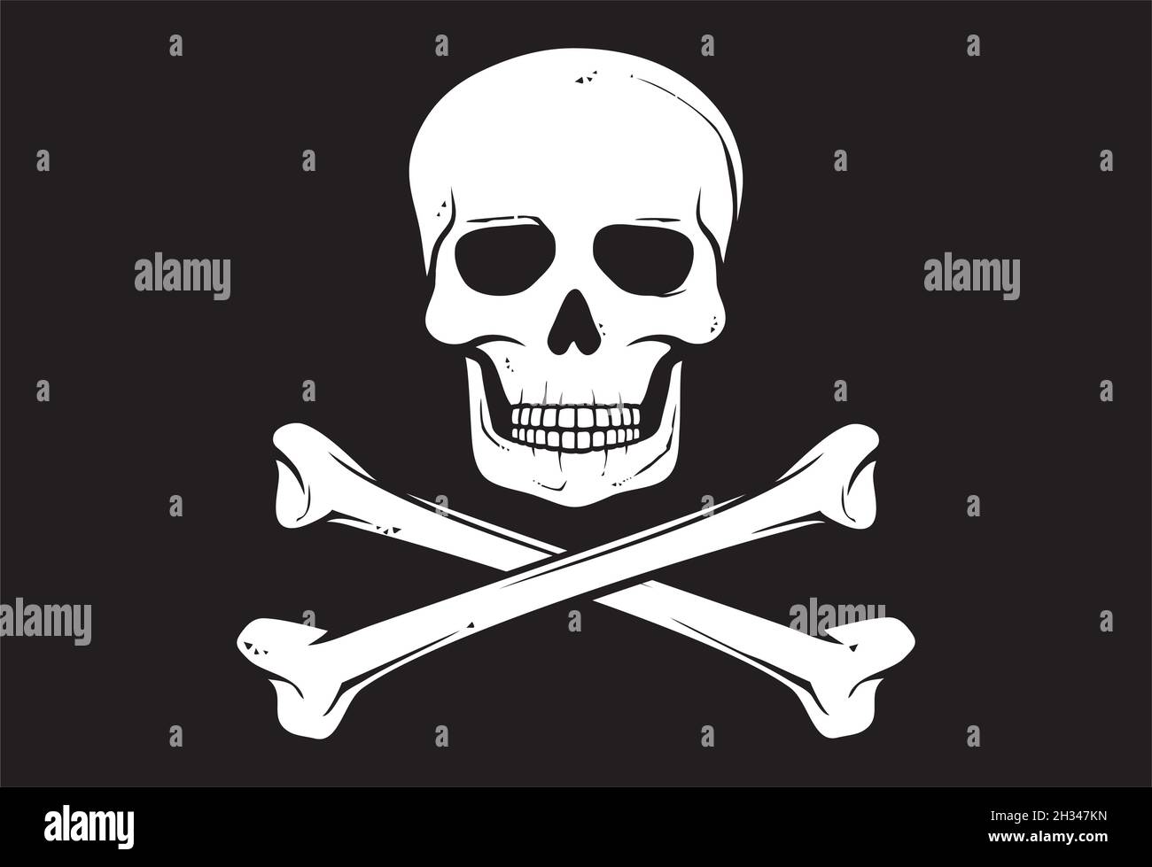 Illustration du vecteur du drapeau pirate Illustration de Vecteur