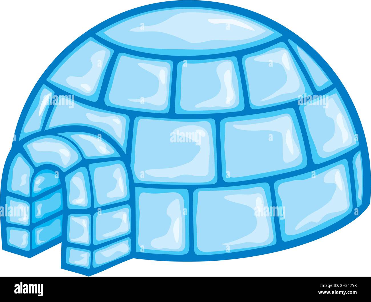 Illustration vectorielle igloo Illustration de Vecteur