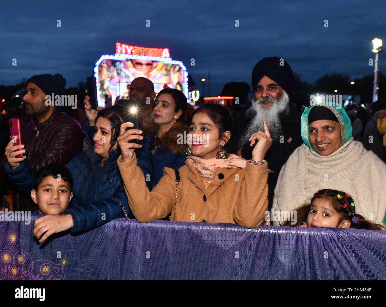 Fête de Diwali événement culturel indien Wolverhampton, Royaume-Uni, 2021 Banque D'Images