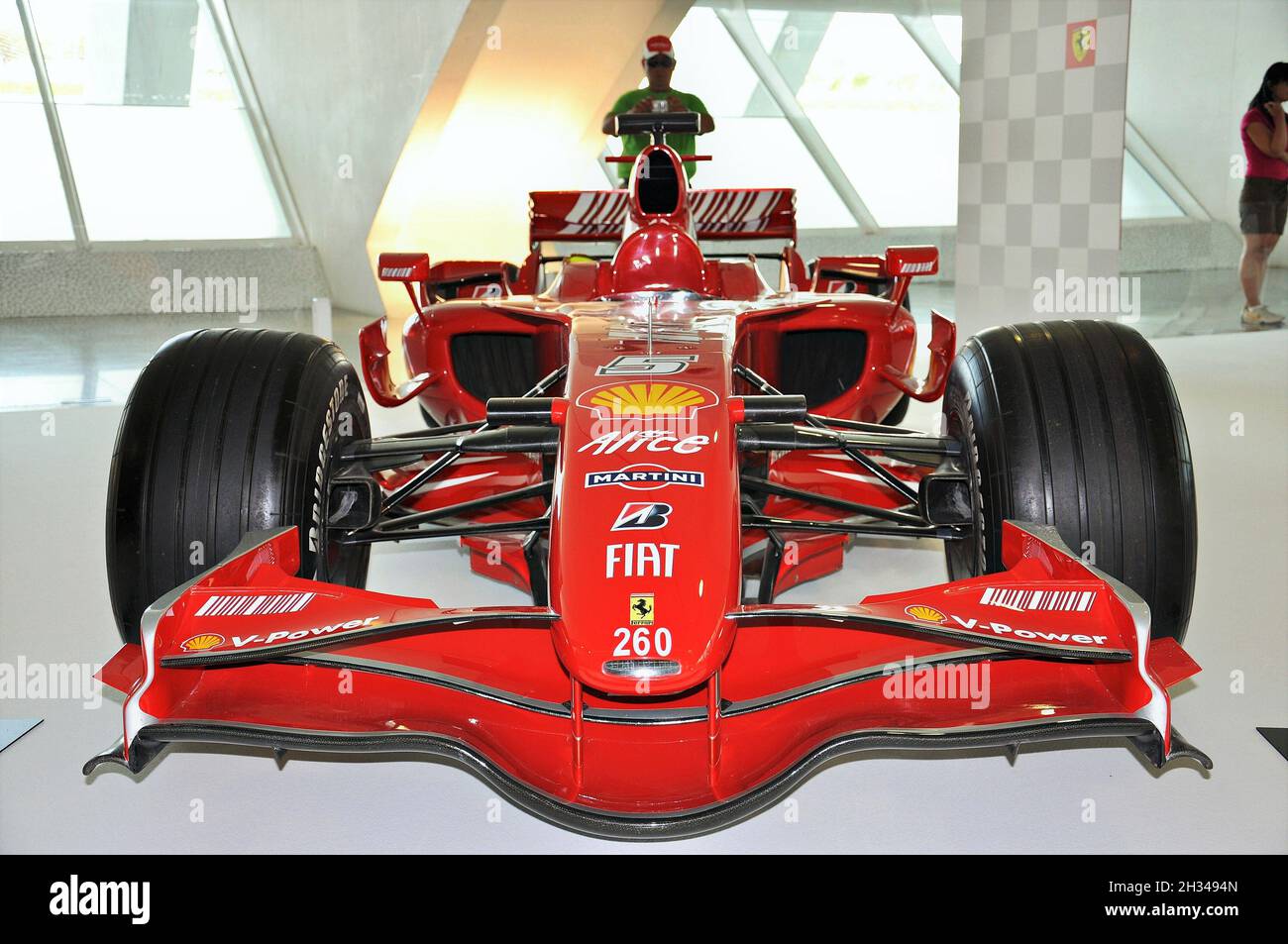 Exposition de Ferrari Formule 1 au musée des sciences de Valence, Communauté Valencienne, Espagne Banque D'Images