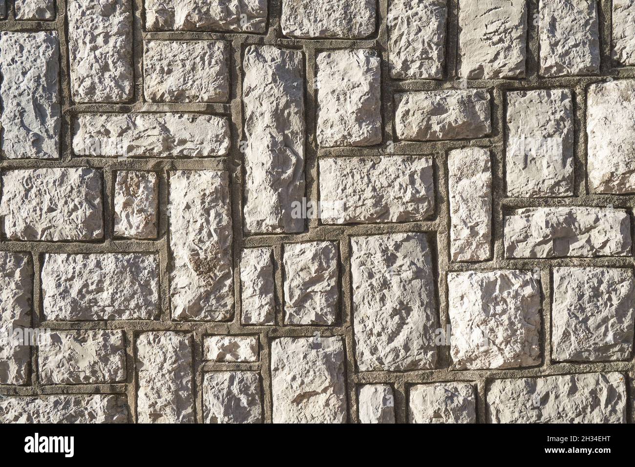 texture de mur en pierre grise en béton Banque D'Images