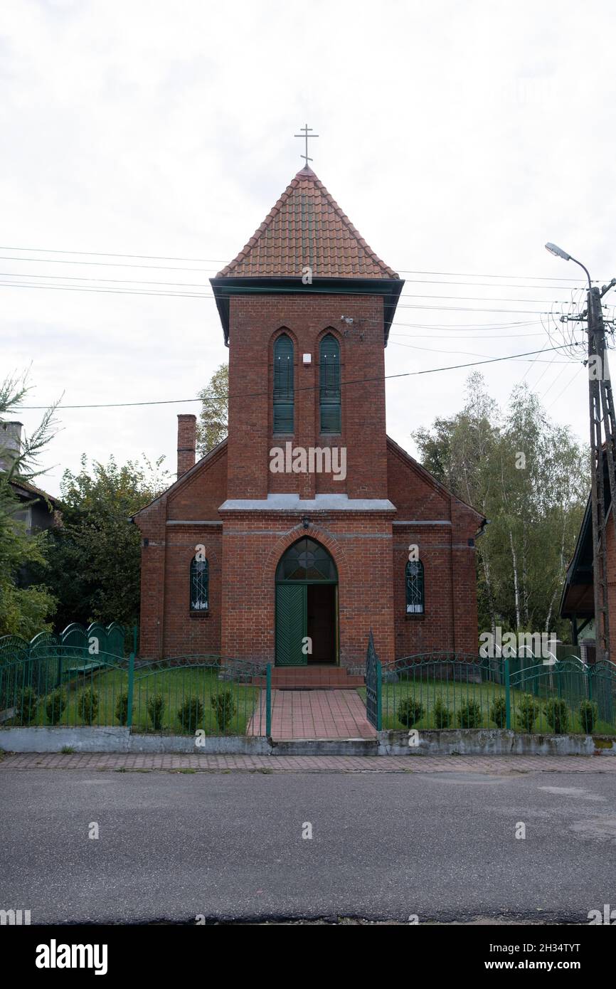 Wojnowo, Pologne- 30 octobre 2020 : Molenna à Wojnowo appartenant à la paroisse de l'Église orientale des anciens croyants à Wojnowo Banque D'Images
