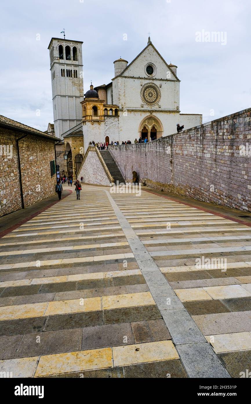 La basilique Saint François d'Assise Banque D'Images