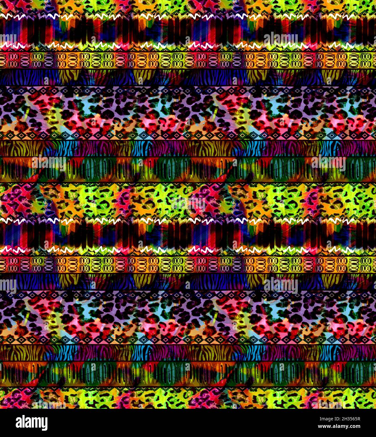 Seamlesstextile print.Abstract background.vetement colore pattern.Multicolor demi ton points texture background.Concentric circles fractal Photo Stock Alamy