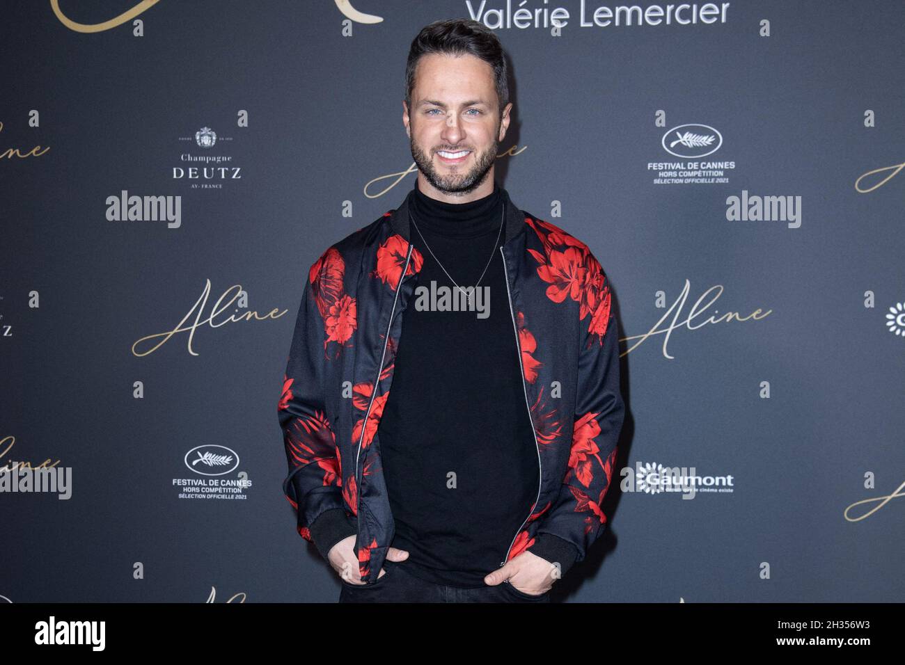 Christian Millette participe à la première d'Aline au Grand Rex Cinema à Paris, France, le 25 octobre 2021.Photo d'Aurore Marechal/ABACAPRESS.COM Banque D'Images
