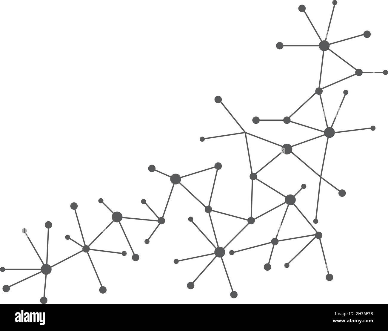 Modèle d'icône de vecteur d'illustration moléculaire Illustration de Vecteur