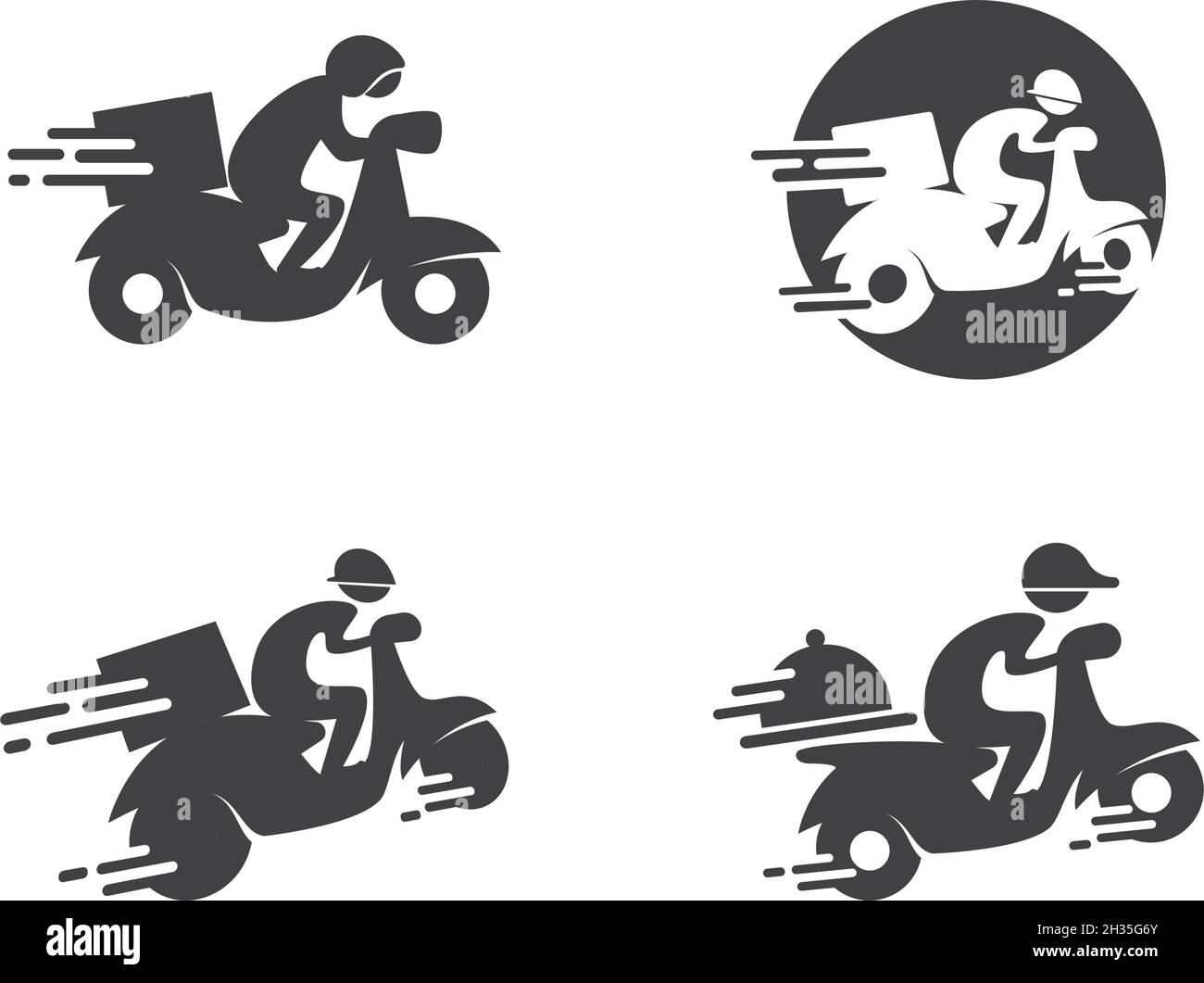 Vecteur d'illustration du logo d'ordre de livraison Illustration de Vecteur