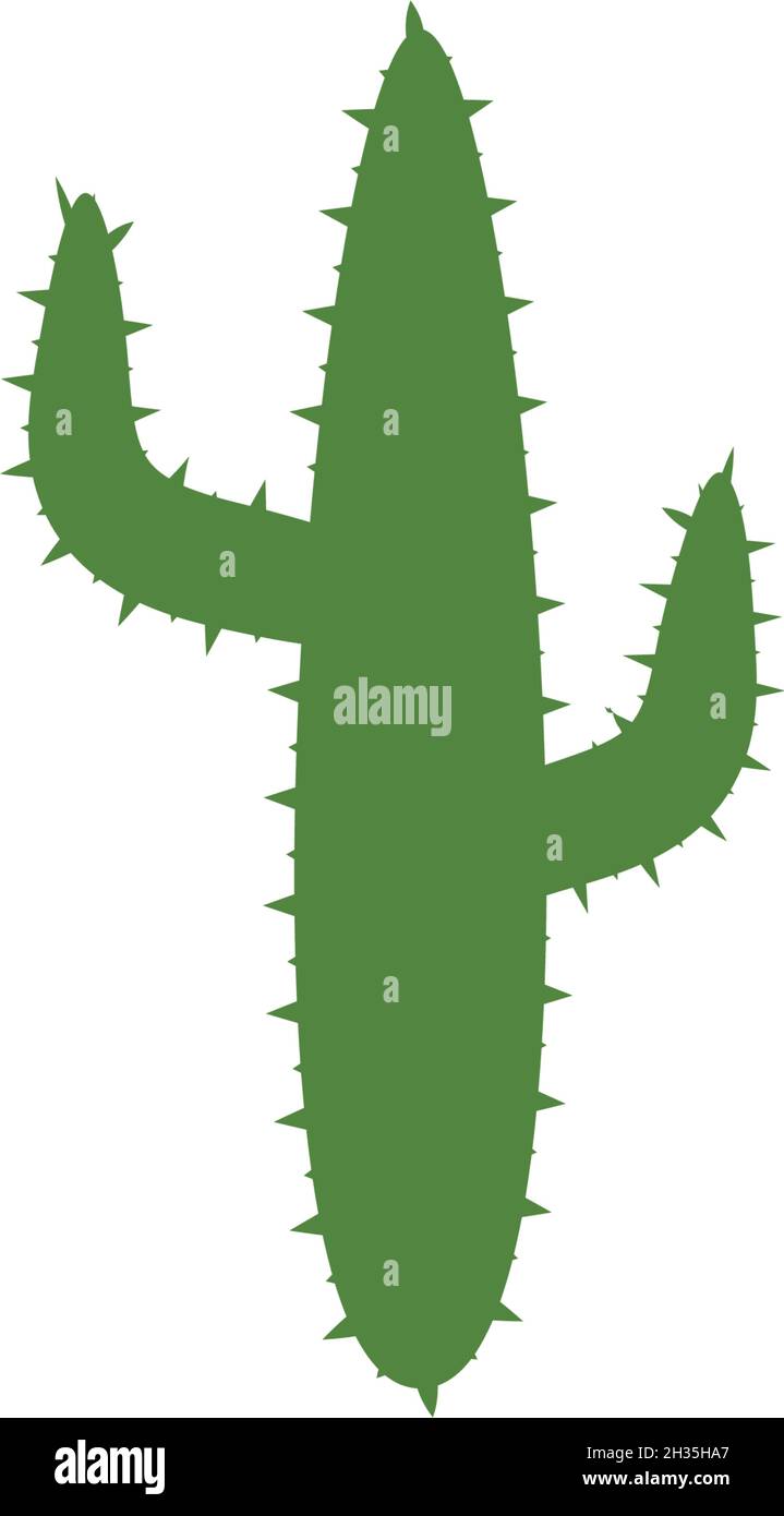 Illustration vectorielle du modèle de logo Cactus Illustration de Vecteur