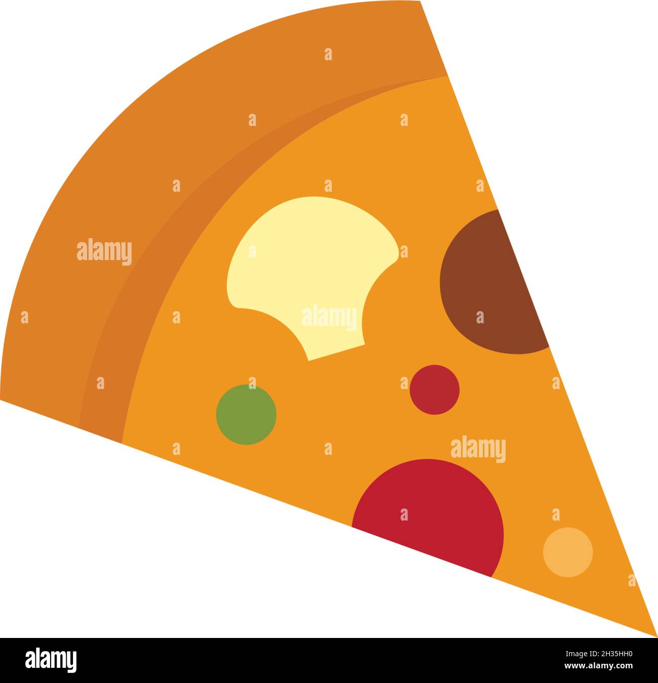 Modèle de vecteur d'illustration du logo pizza Illustration de Vecteur