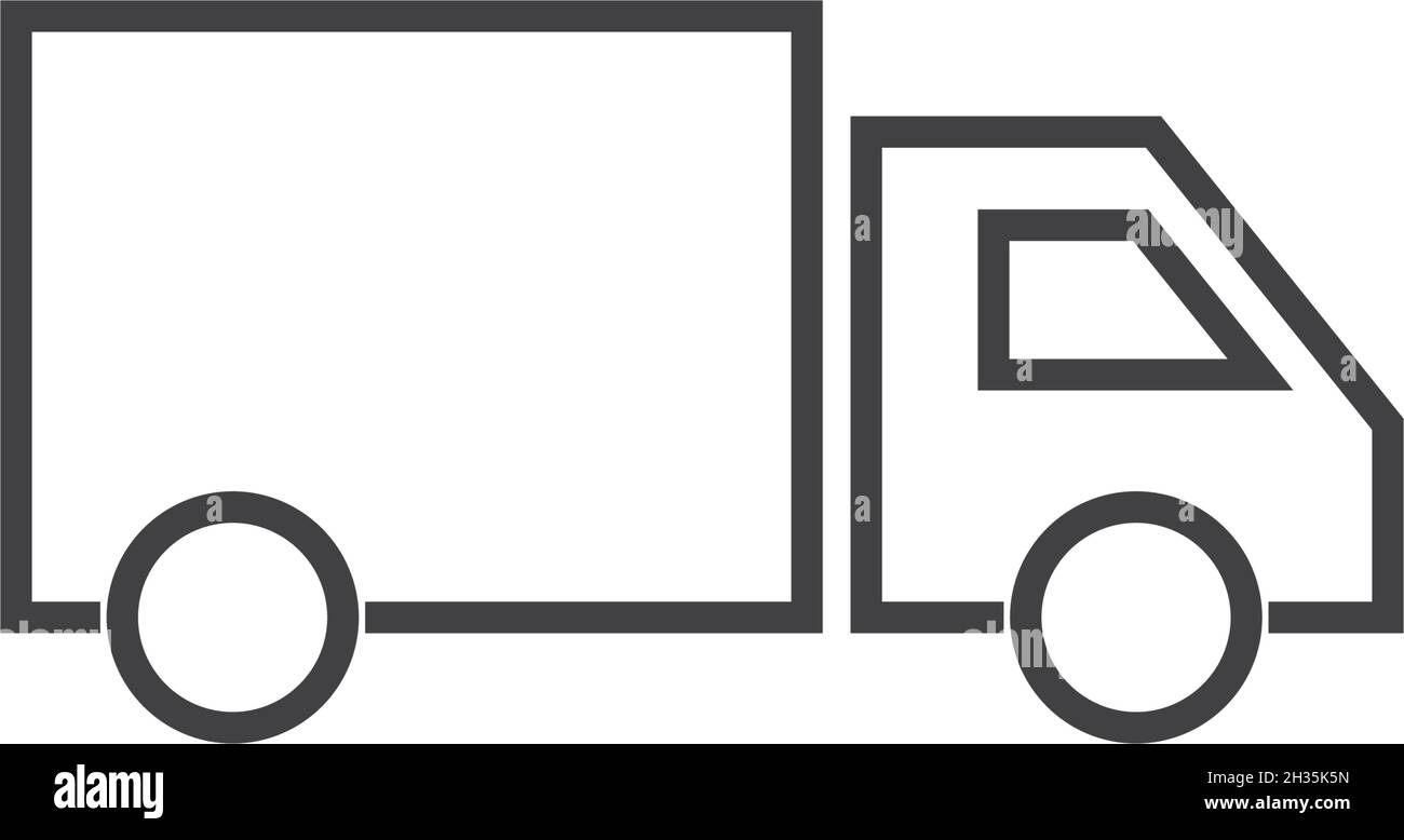 Modèle de vecteur d'illustration d'icône de chariot Illustration de Vecteur