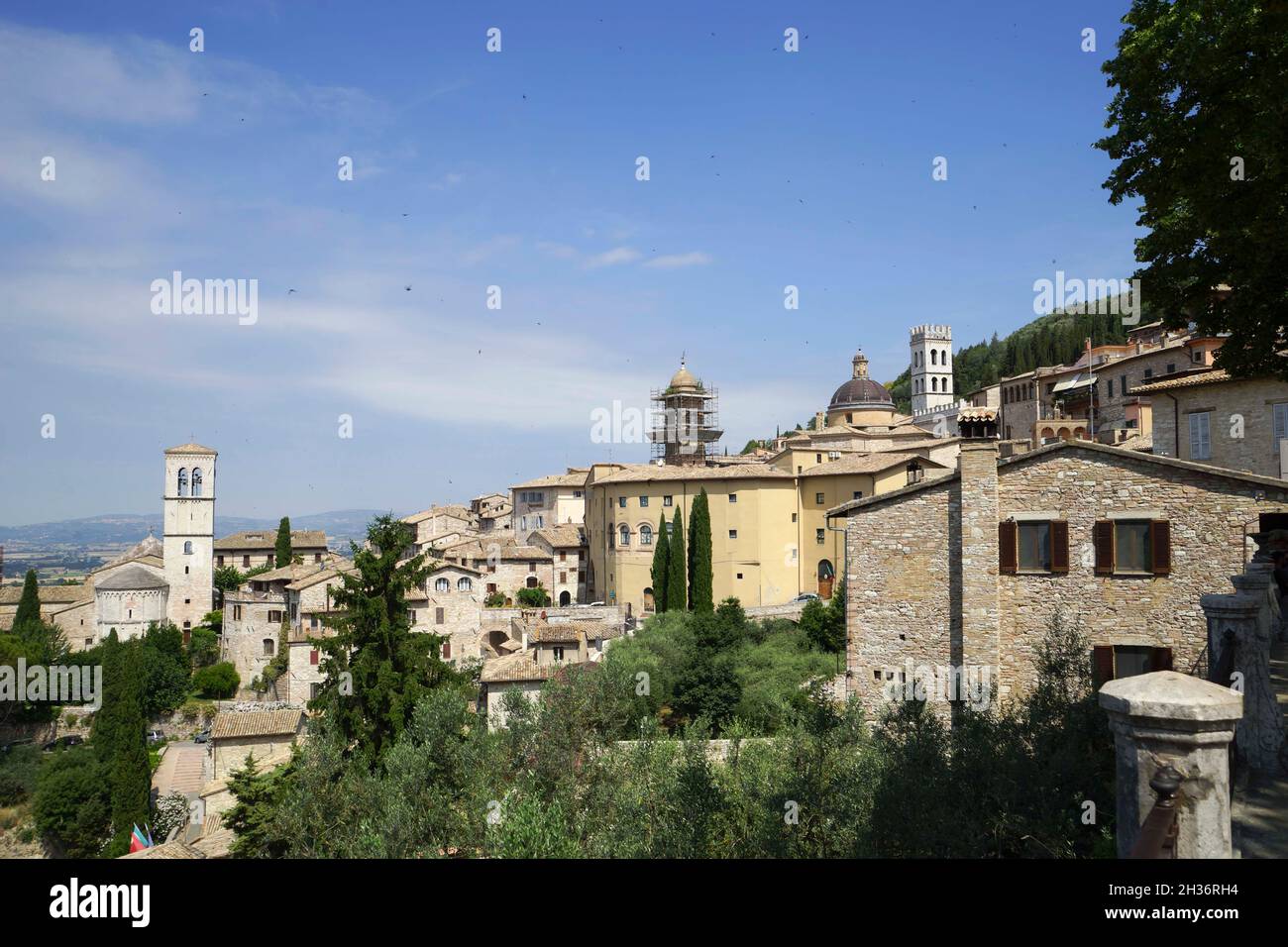 Paysage urbain, Assise, Paysage, Ombrie, Italie,Europe Banque D'Images