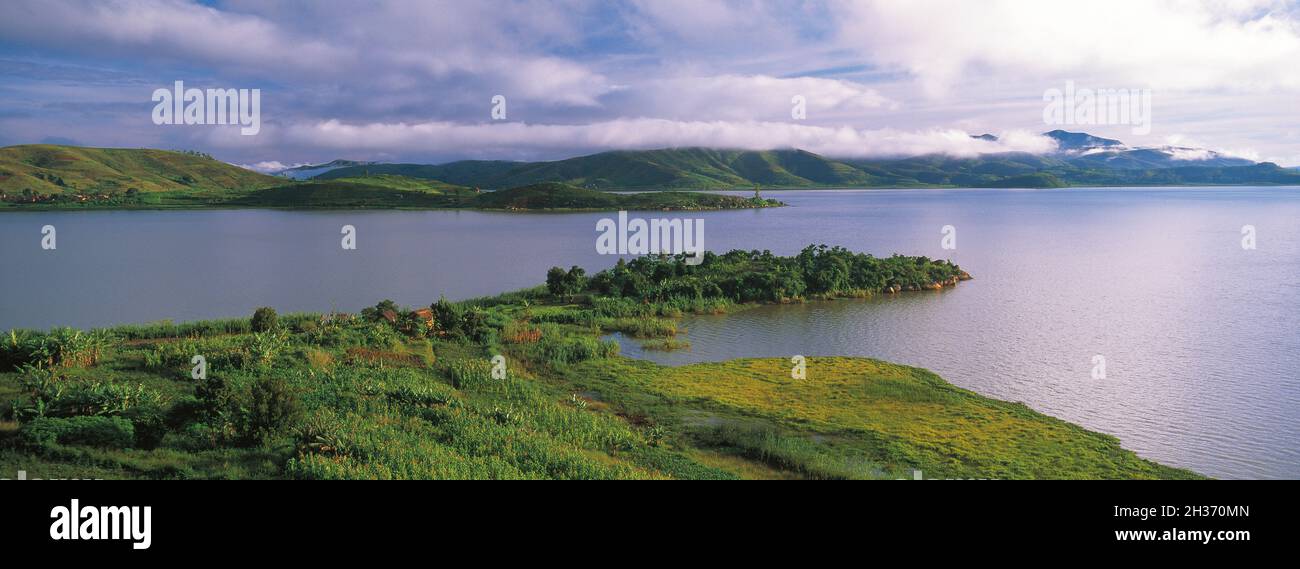 MADAGASCAR, HIGHLANDS, LAC ITASY Banque D'Images