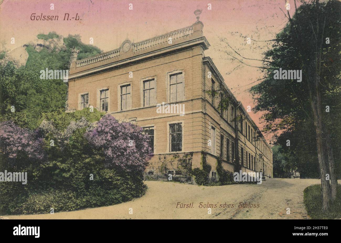 Solmsches Schloß in Goslar, Niedersachsen, Deutschland, Ansicht von ca 1910, digitale Reproduktion einer gemeinfreien Postkarte Banque D'Images