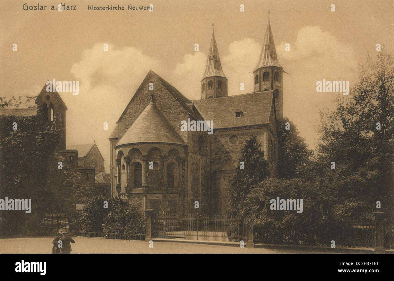 Kloster Neuwerk in Goslar, Niedersachsen, Deutschland, Ansicht von ca 1910, digitale Reproduktion einer gemeinfreien Postkarte Banque D'Images