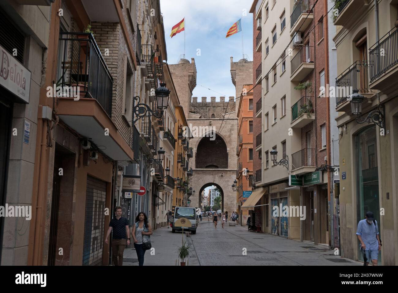 Torres de quart (Tours) à Valence, Espagne.Ville espagnole comme attraction touristique et destination de voyage Banque D'Images