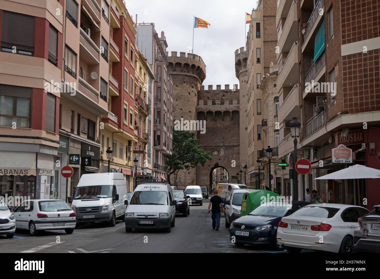 Torres de quart (Tours) à Valence, Espagne.Ville espagnole comme attraction touristique et destination de voyage Banque D'Images