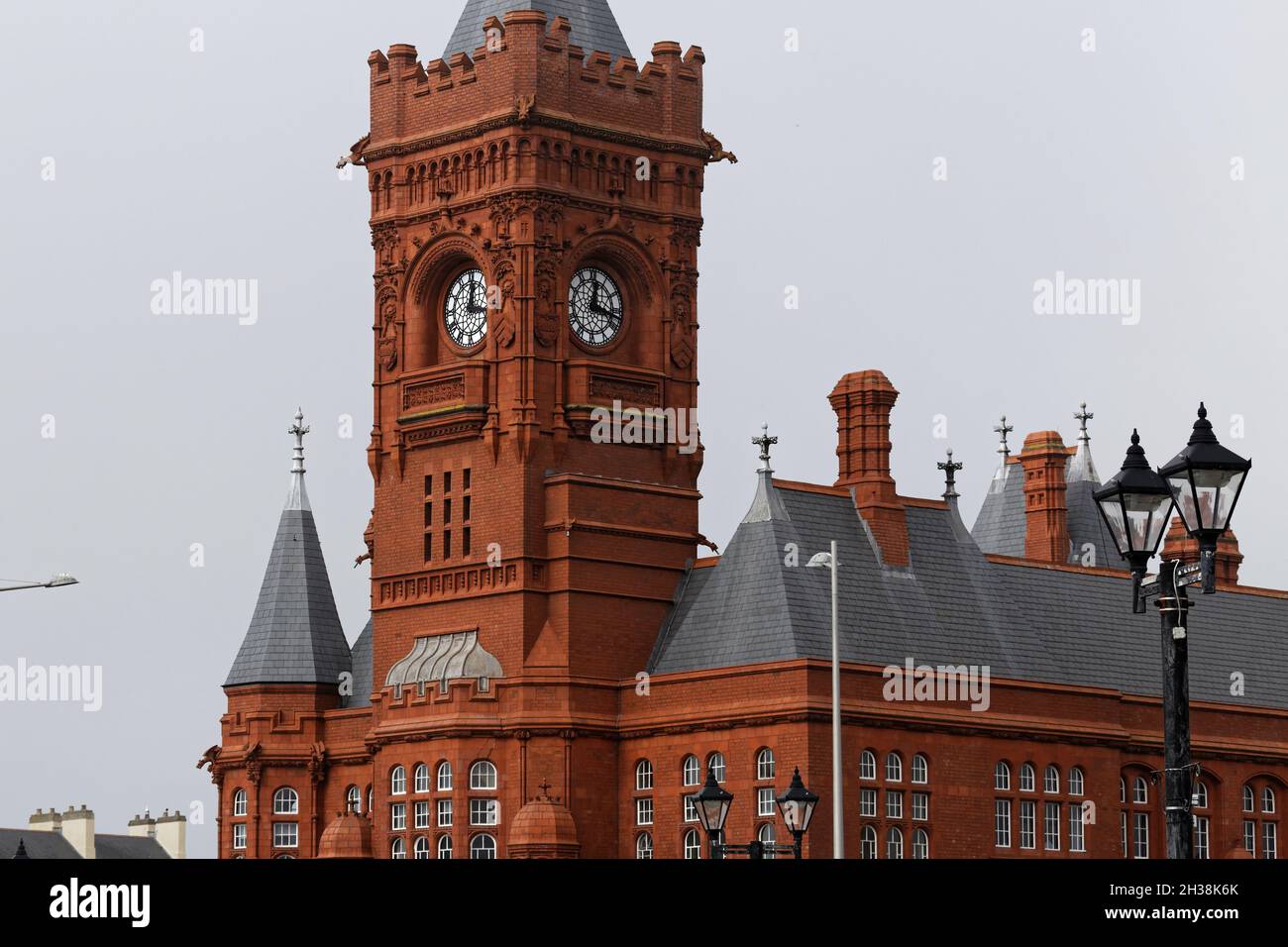 Pier Head Building , Cardiff Bay , Cardiff , Royaume-Uni Banque D'Images