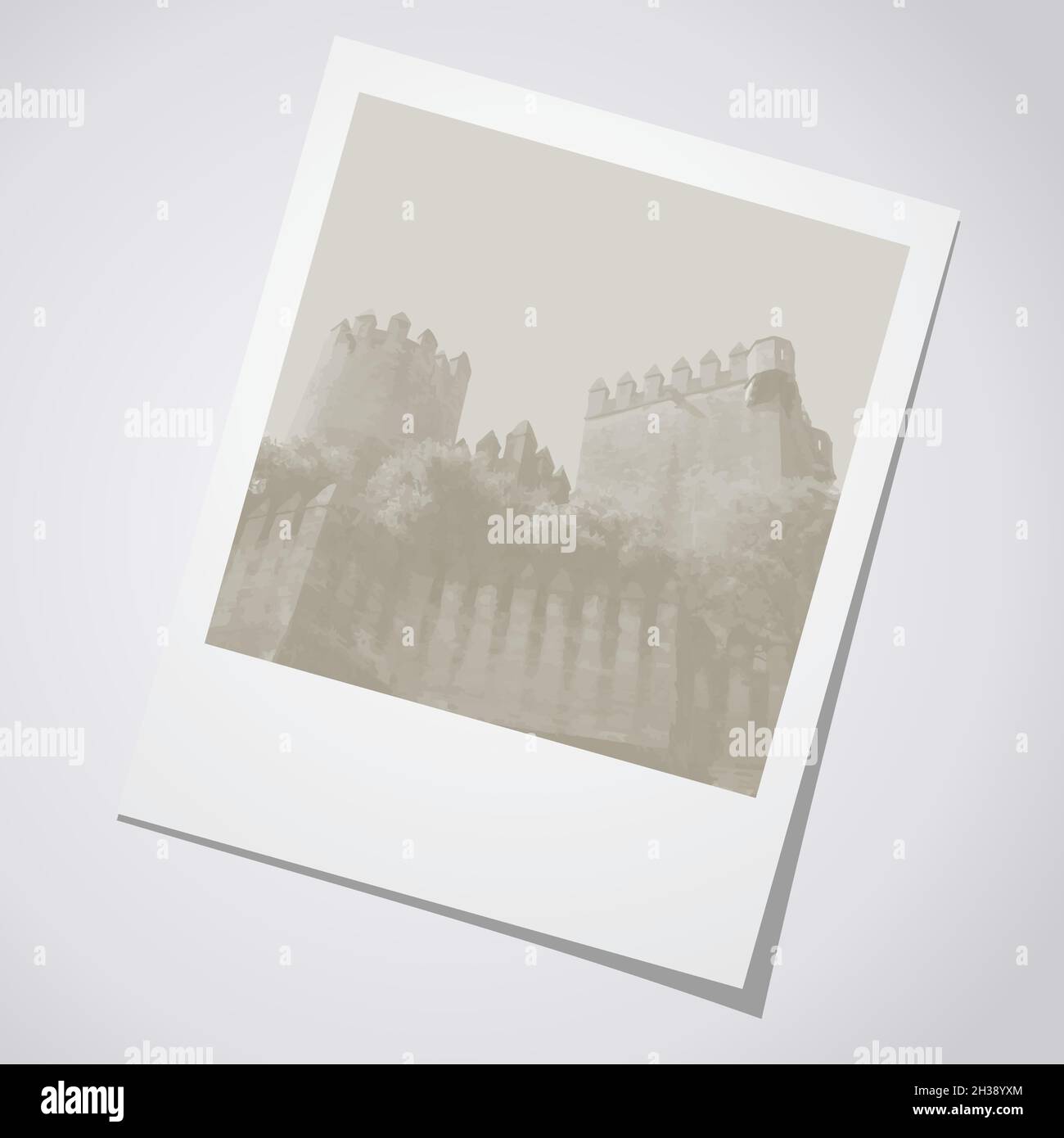 Château médiéval Illustration de Vecteur