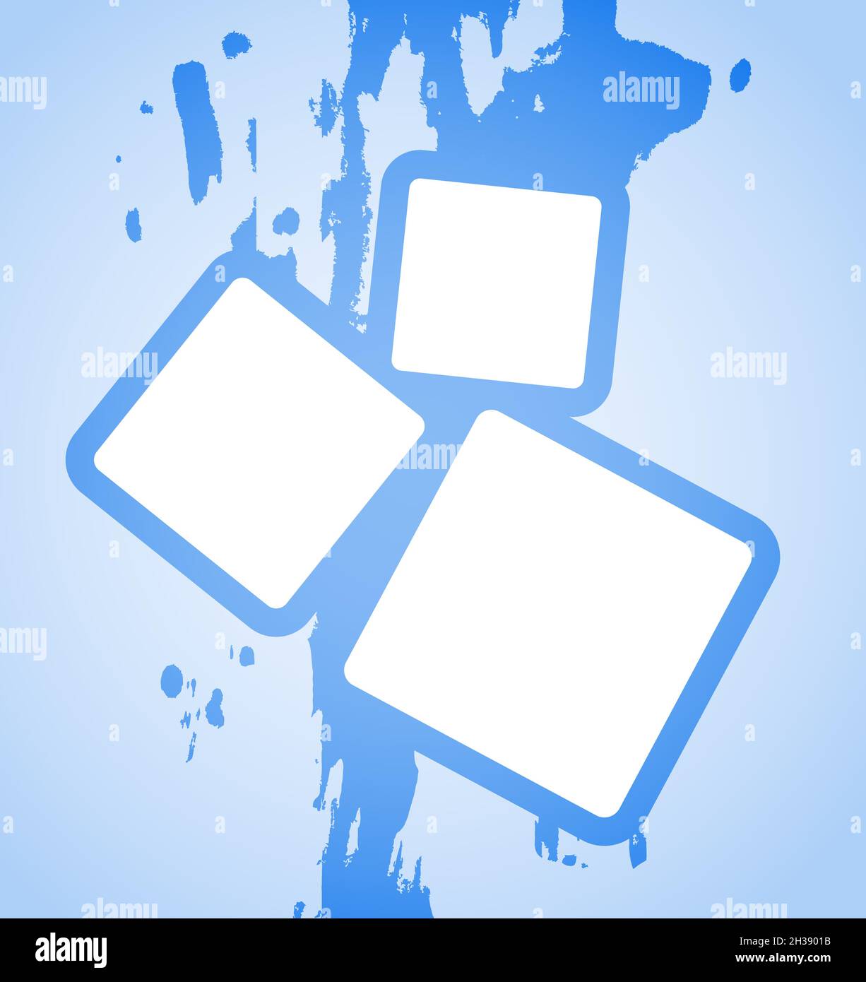 Trois images Illustration de Vecteur