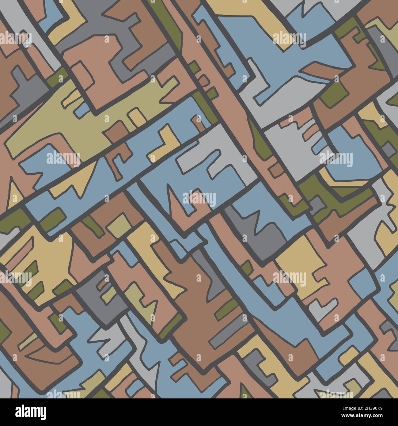 Mosaïque d'art Illustration de Vecteur