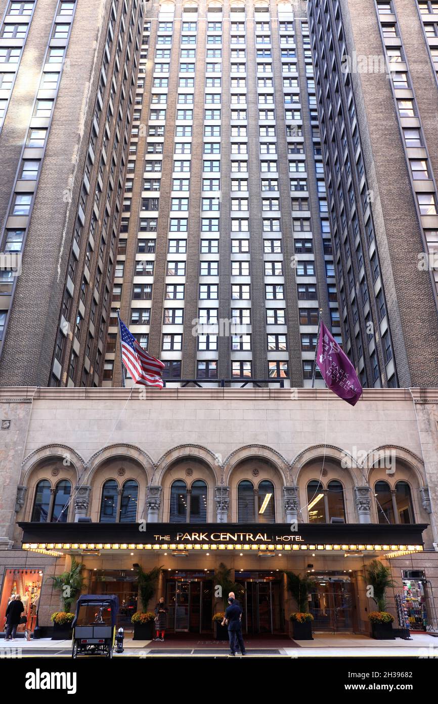Le Park Central Hotel à 7th Avenue près de Central Park.Manhattan.New York  City.USA Photo Stock - Alamy