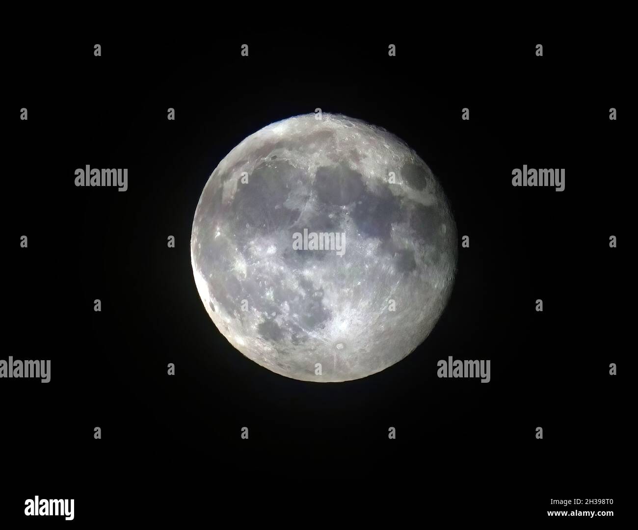 Lune pendant la nuit Banque D'Images