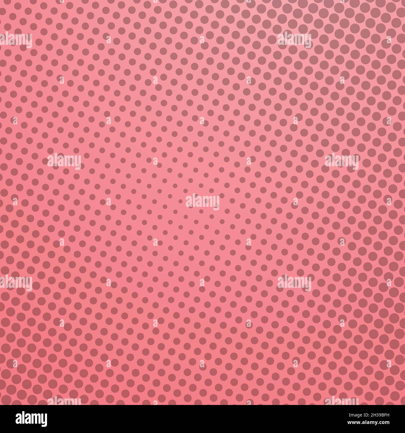 Pop art coloré BD livre couverture magazine. Pois sur fond rose. Dessin humoristique à pois rétro. Illustration de demi-teinte vectorielle. Modèle Illustration de Vecteur