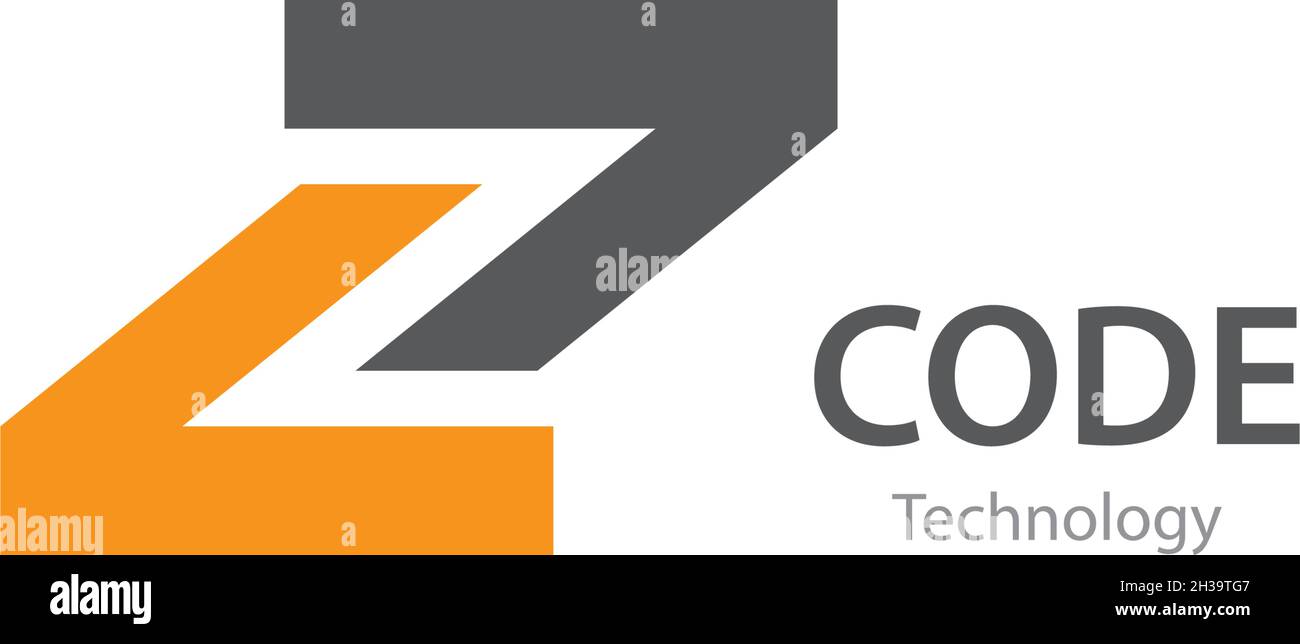 Modèle vectoriel du logo de la technologie de code de programmation Illustration de Vecteur