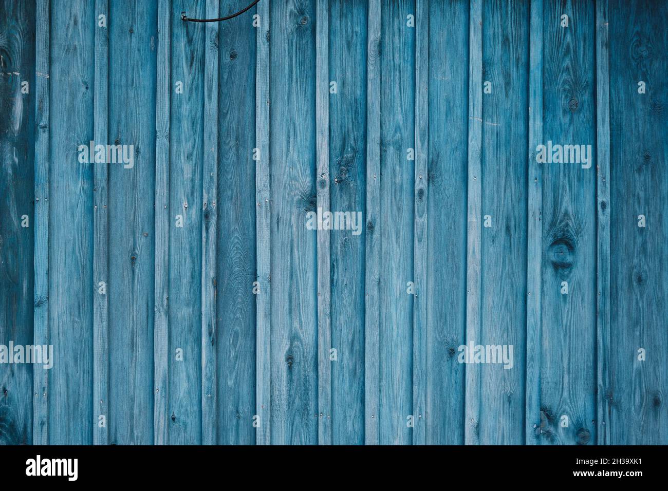 Image d'arrière-plan de vieux panneaux en bois bleu. Banque D'Images