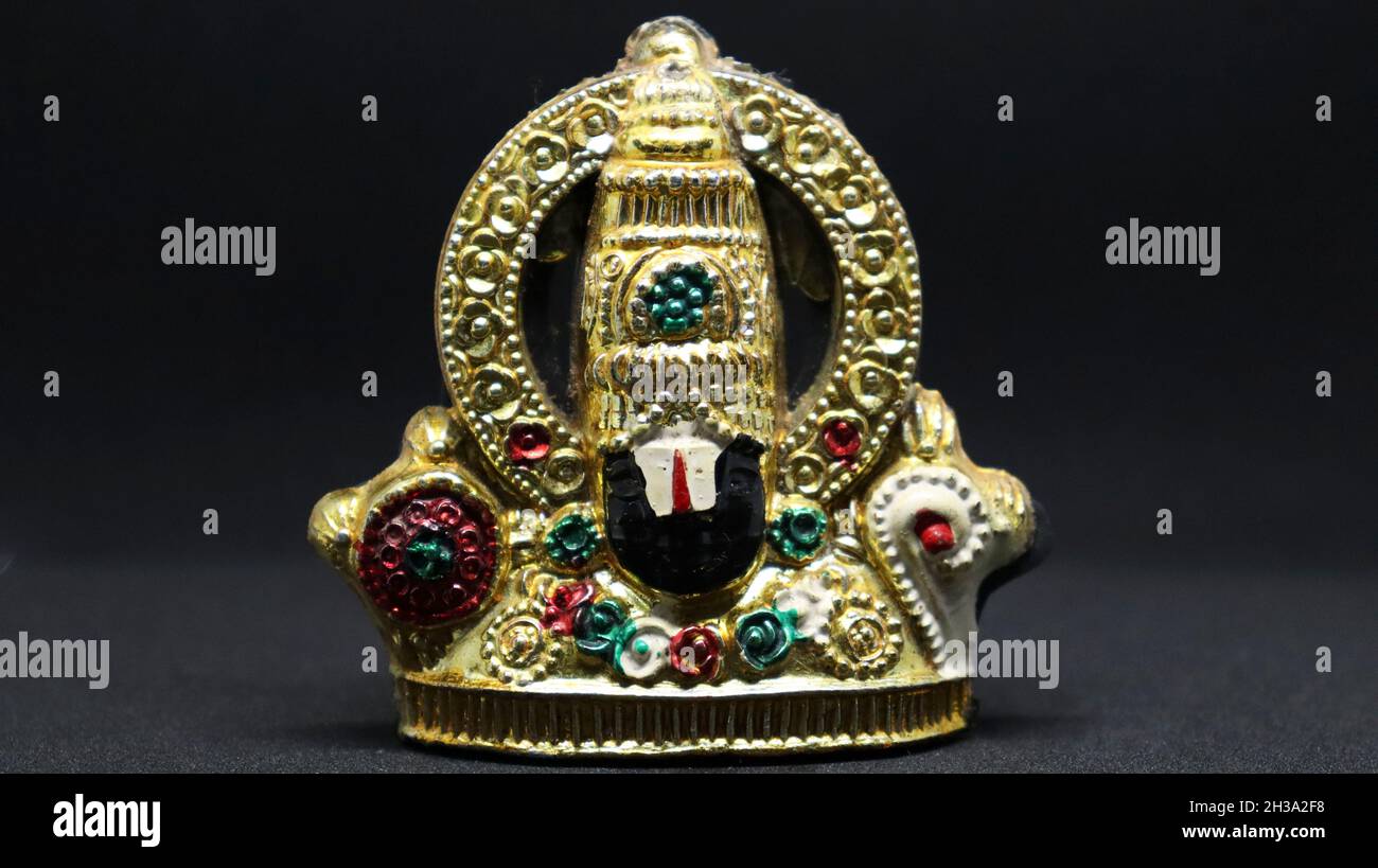 Demi-image de dieu hindou Venkatesh Perumal Banque D'Images