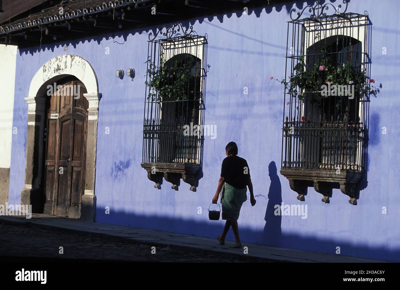 GUATEMALA.ANTIGUA VILLE COLONIALE Banque D'Images