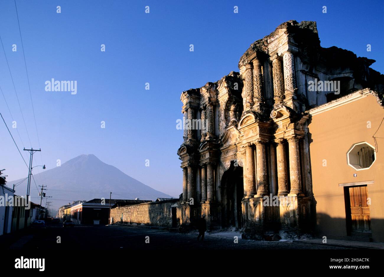 GUATEMALA.ANTIGUA VILLE COLONIALE Banque D'Images