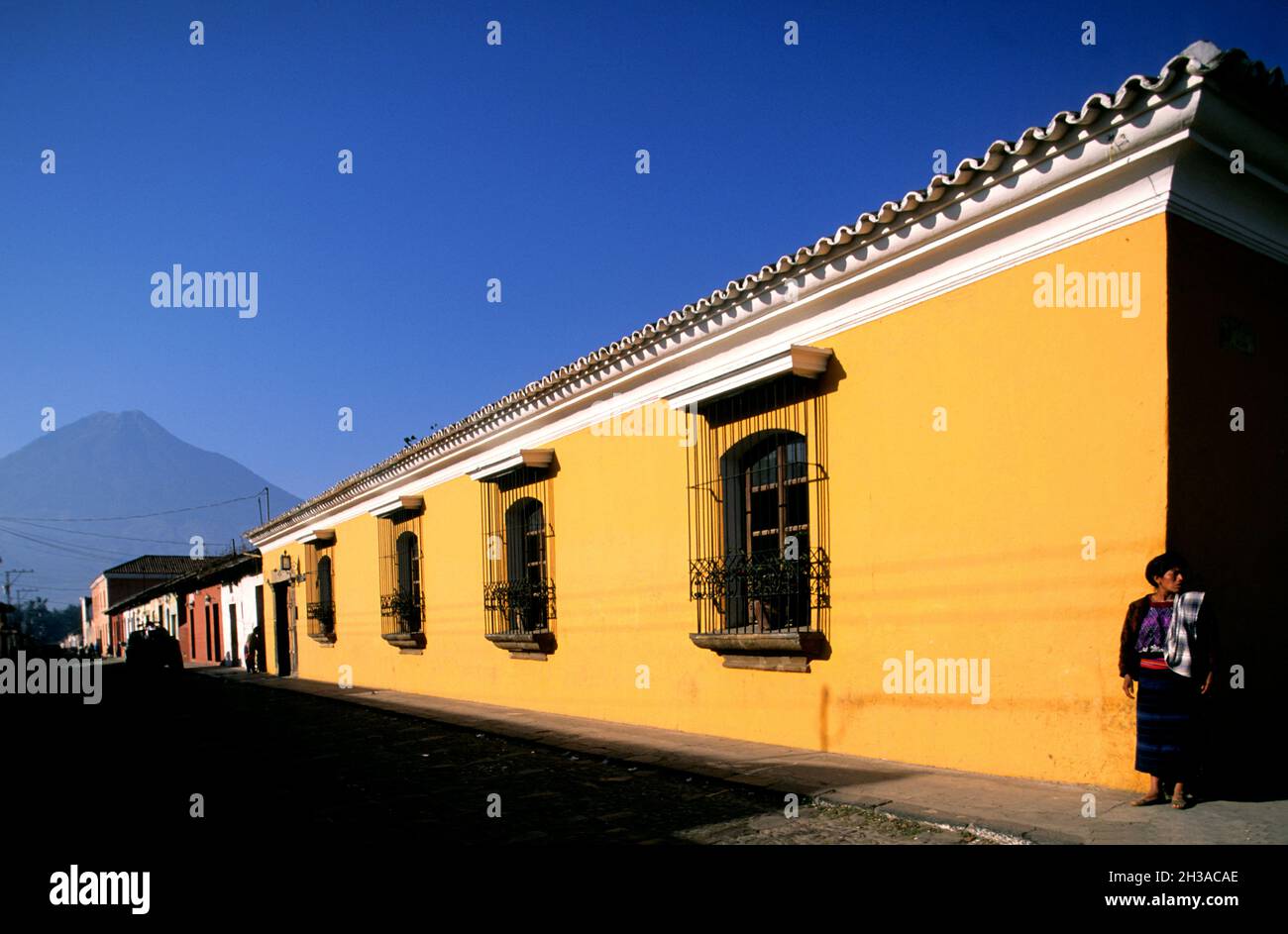 GUATEMALA.ANTIGUA VILLE COLONIALE Banque D'Images