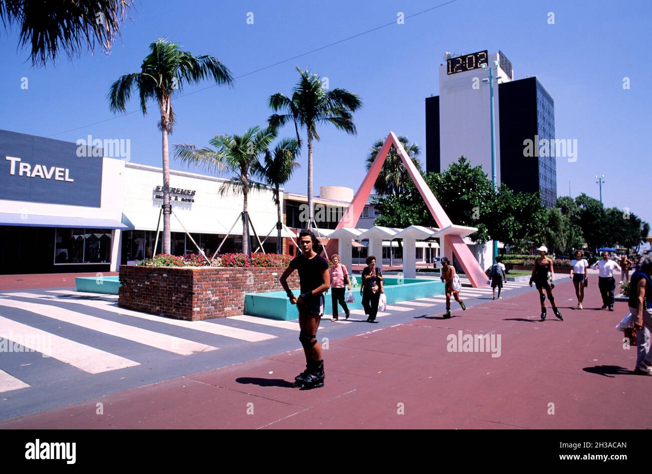 ÉTATS-UNIS, FLORIDE, MIAMI, QUARTIER ART DÉCO DE MIAMI BEACH Banque D'Images