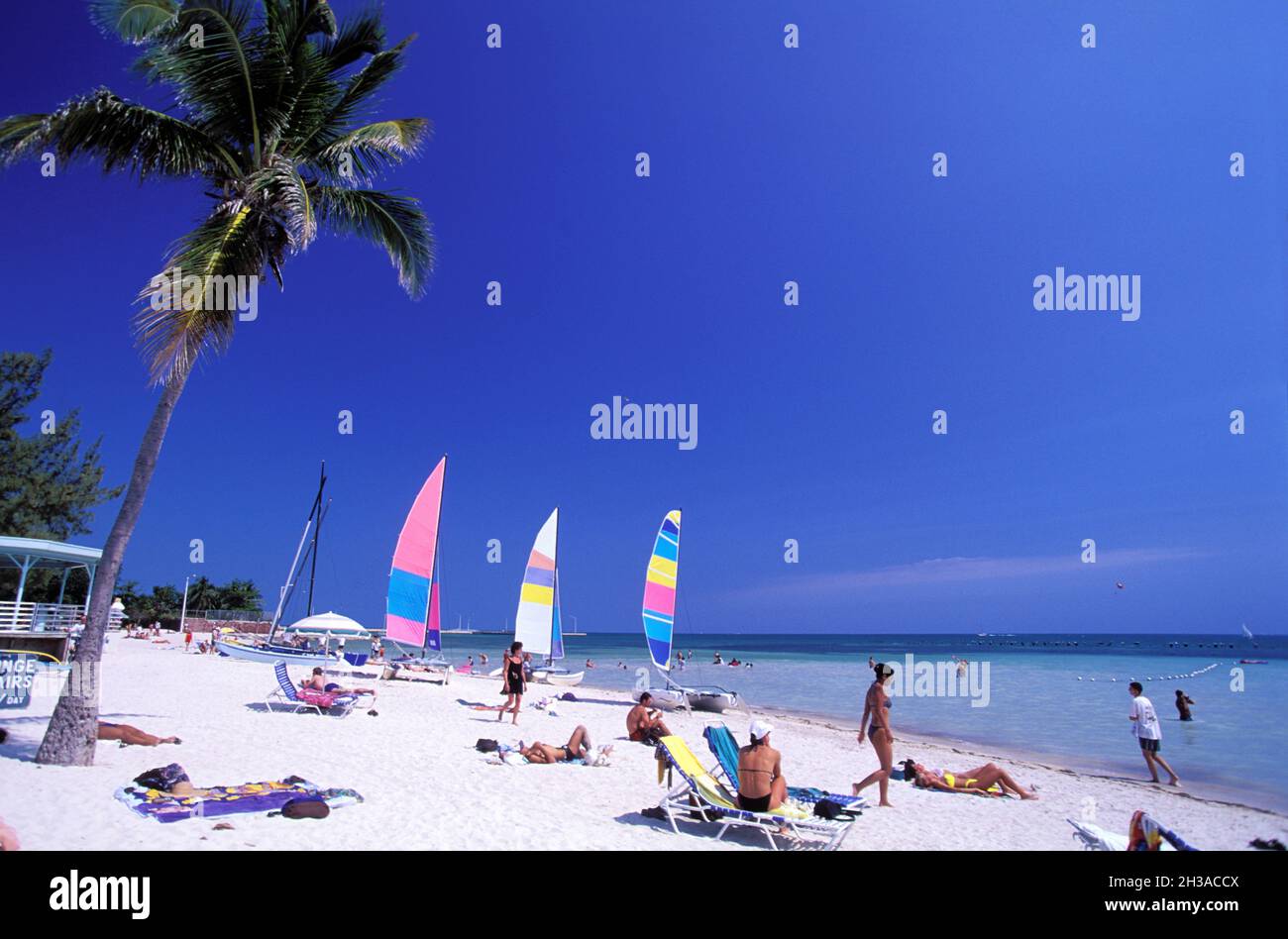 ÉTATS-UNIS, FLORIDE, KEY WEST, HIGGS BEACH Banque D'Images