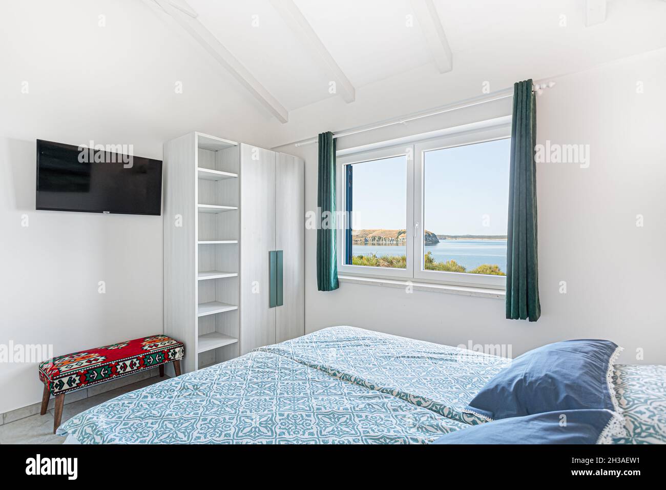 Chambre dans la villa de location au bord de la mer Banque D'Images