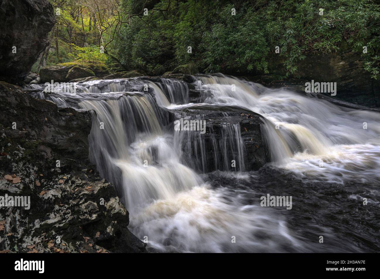 Cascade d'Inversnaid Banque D'Images