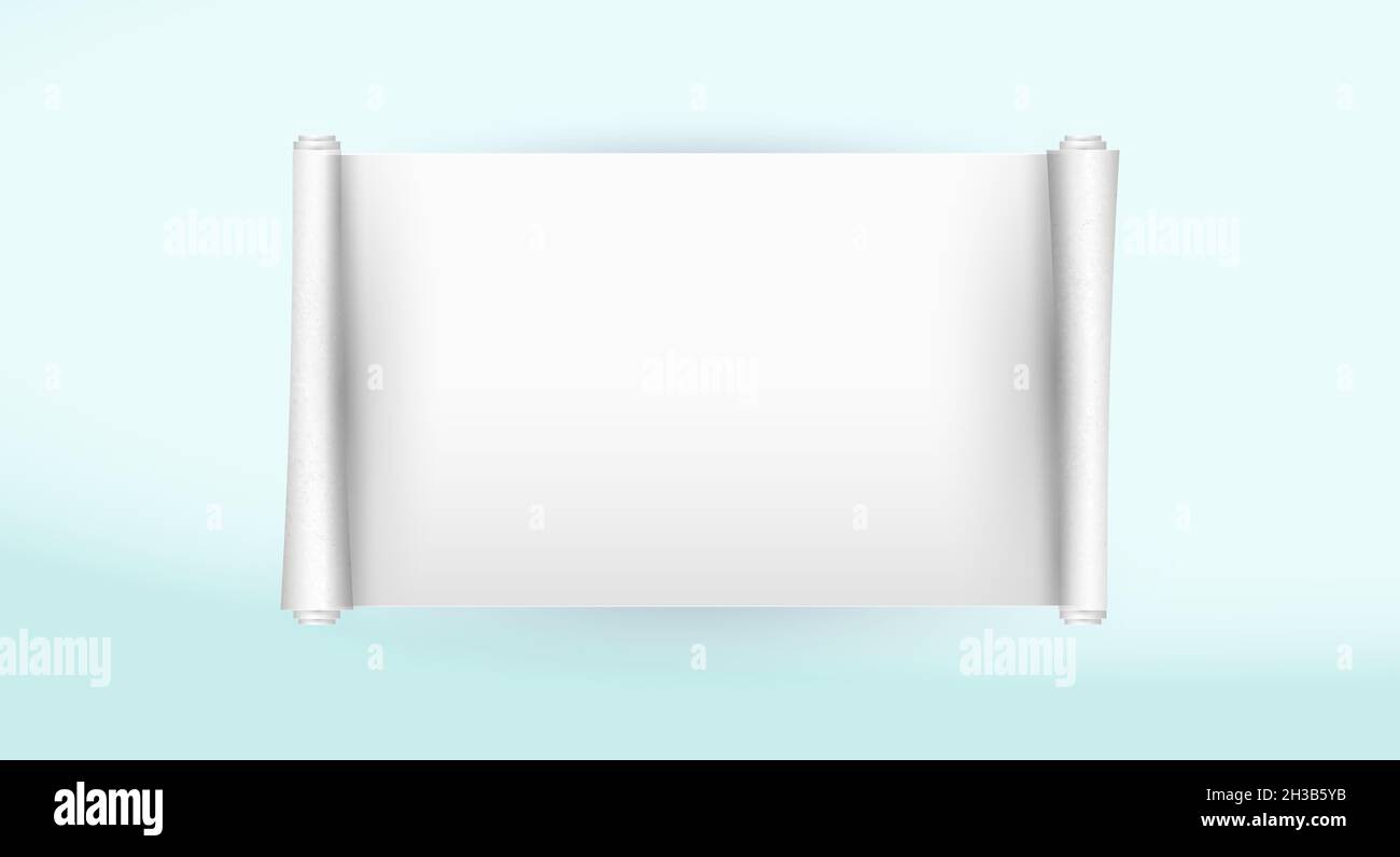 Ancien Rouleau De Papier Modele Pour Une Citation De La Bible Papyrus La Parole De Dieu Illustration 3d Sur Fond Bleu Ciel Photo Stock Alamy