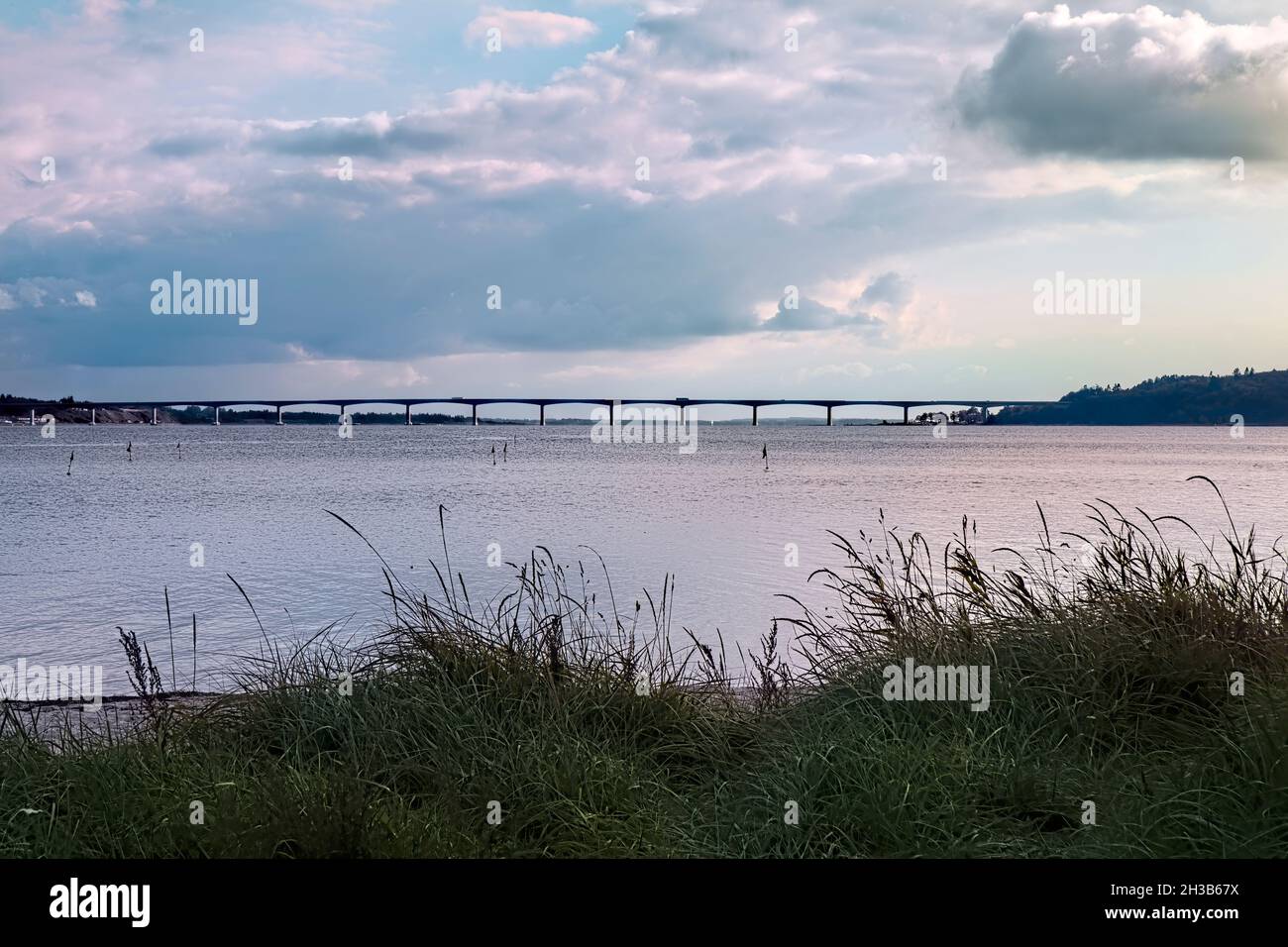 Le pont de Sallingsund, Mors, Danemark Banque D'Images