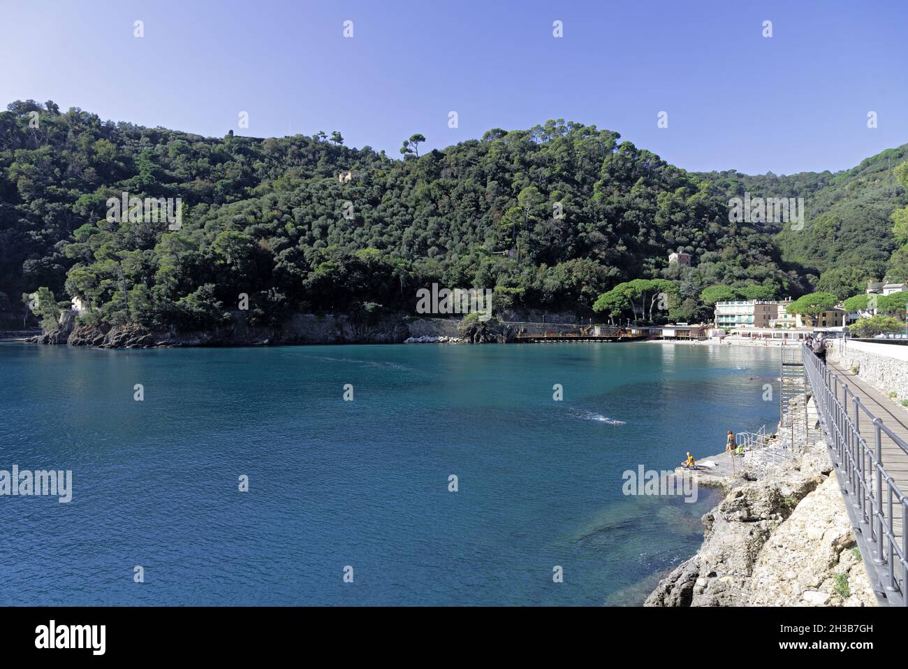 Vue panoramique sur la baie de Paragi Banque D'Images