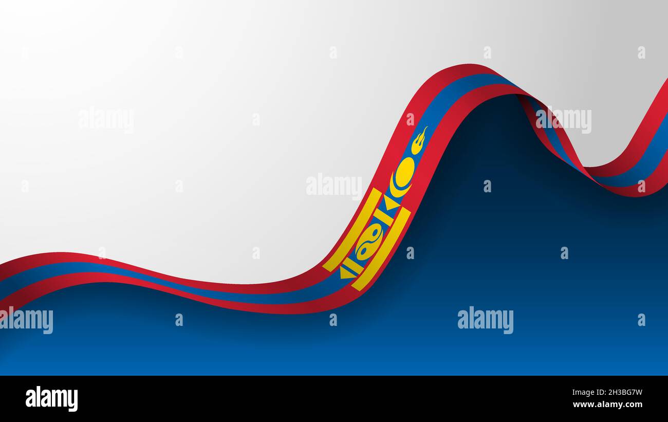 EPS10 vecteur Patriotic fond avec couleurs de drapeau de Mongolie.Un élément d'impact pour l'utilisation que vous voulez en faire. Illustration de Vecteur