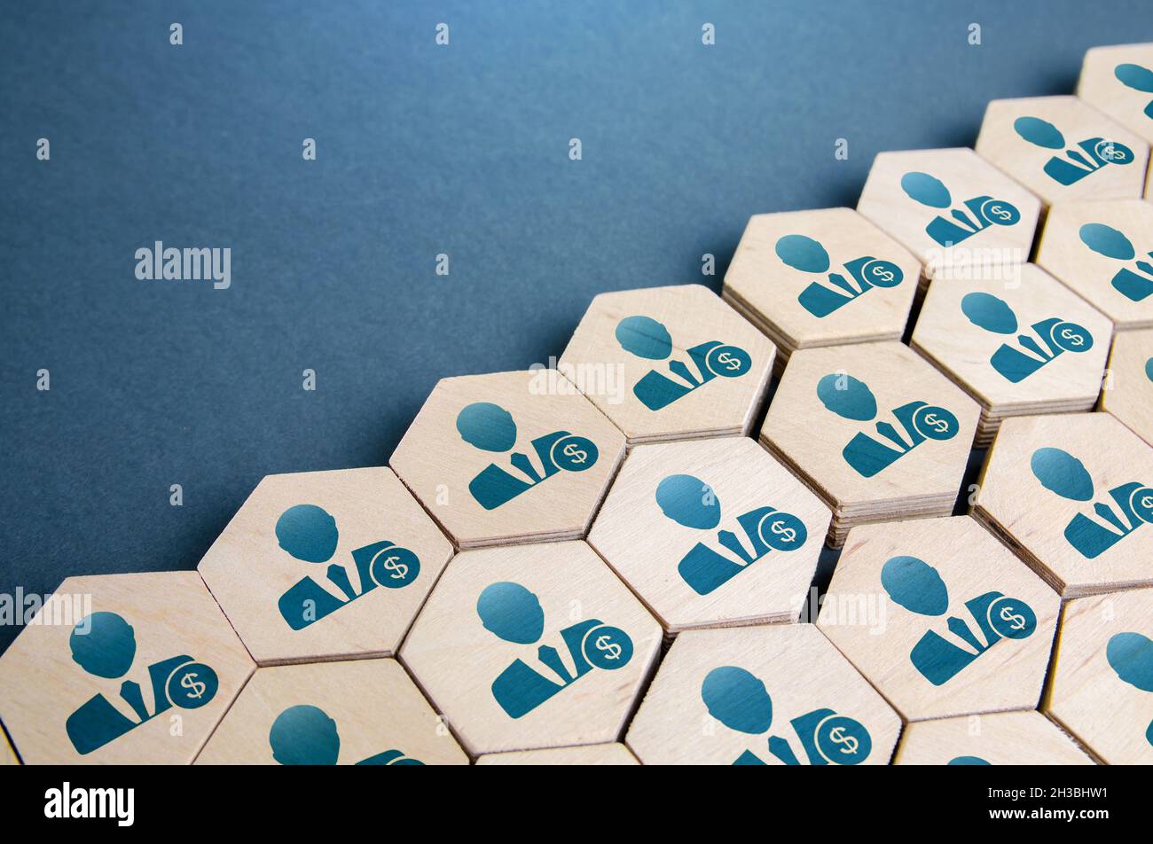 Investisseurs.Actionnaires, copropriétaires.Startups et collecte de fonds.Revitalisation du marché et de la bourse.Climat d'investissement favorable, financement. Banque D'Images