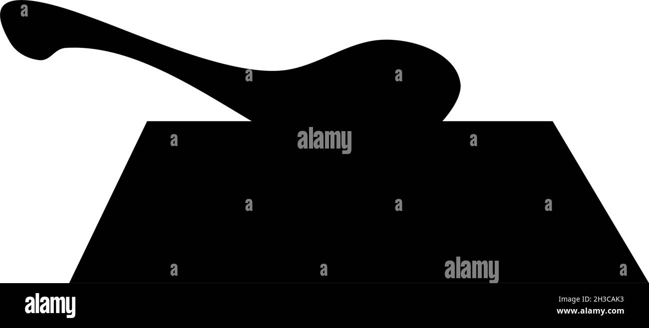 Boussole chinoise Silhouette. Invention ancienne orientale. Illustration de Vecteur