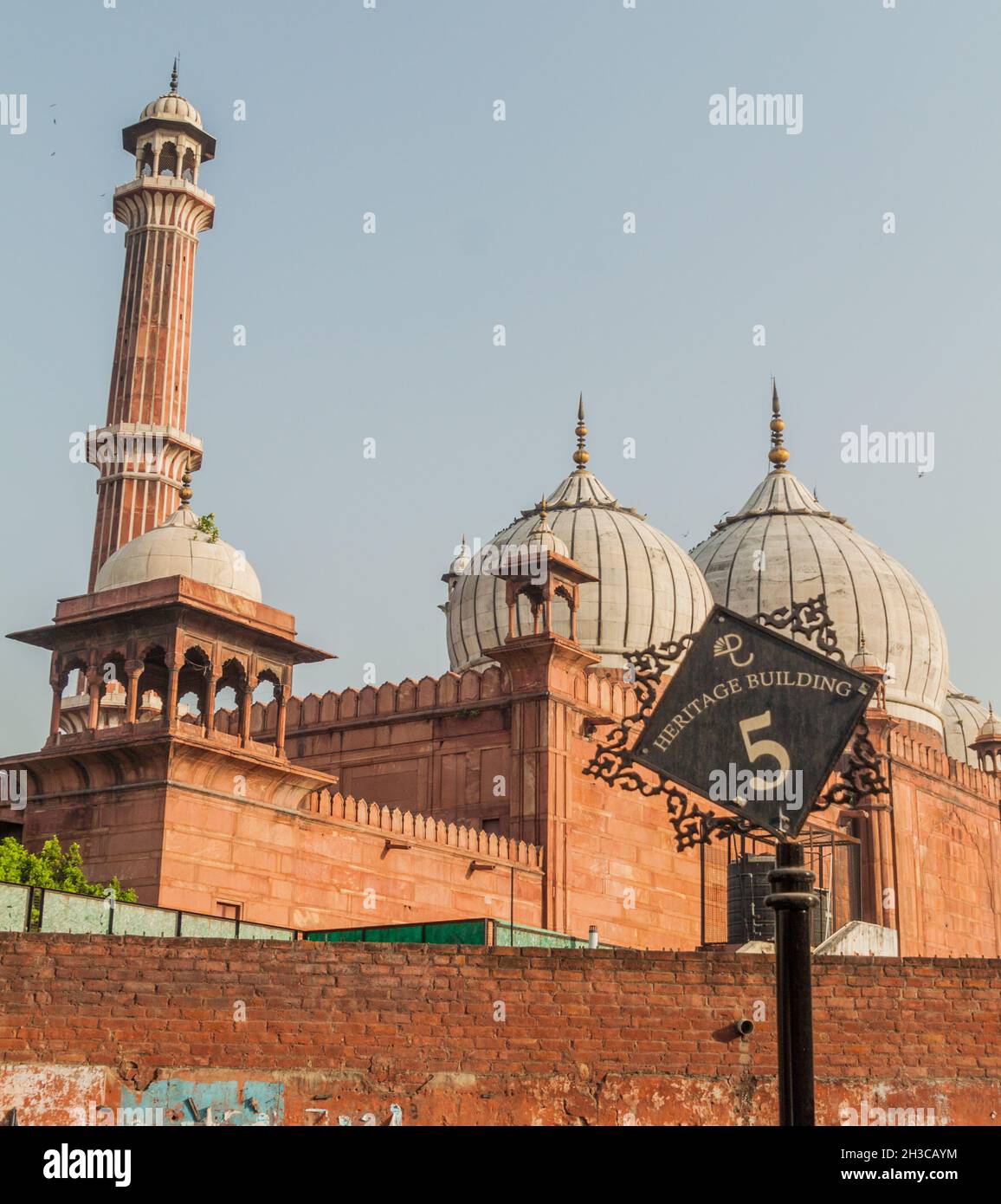 La mosquée Jama Masjid de Delhi, Inde Banque D'Images