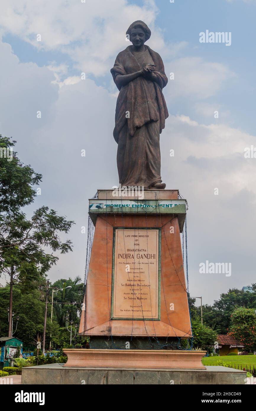 Monument Indira Gandhi à Kolkata Calcutta , Inde Banque D'Images