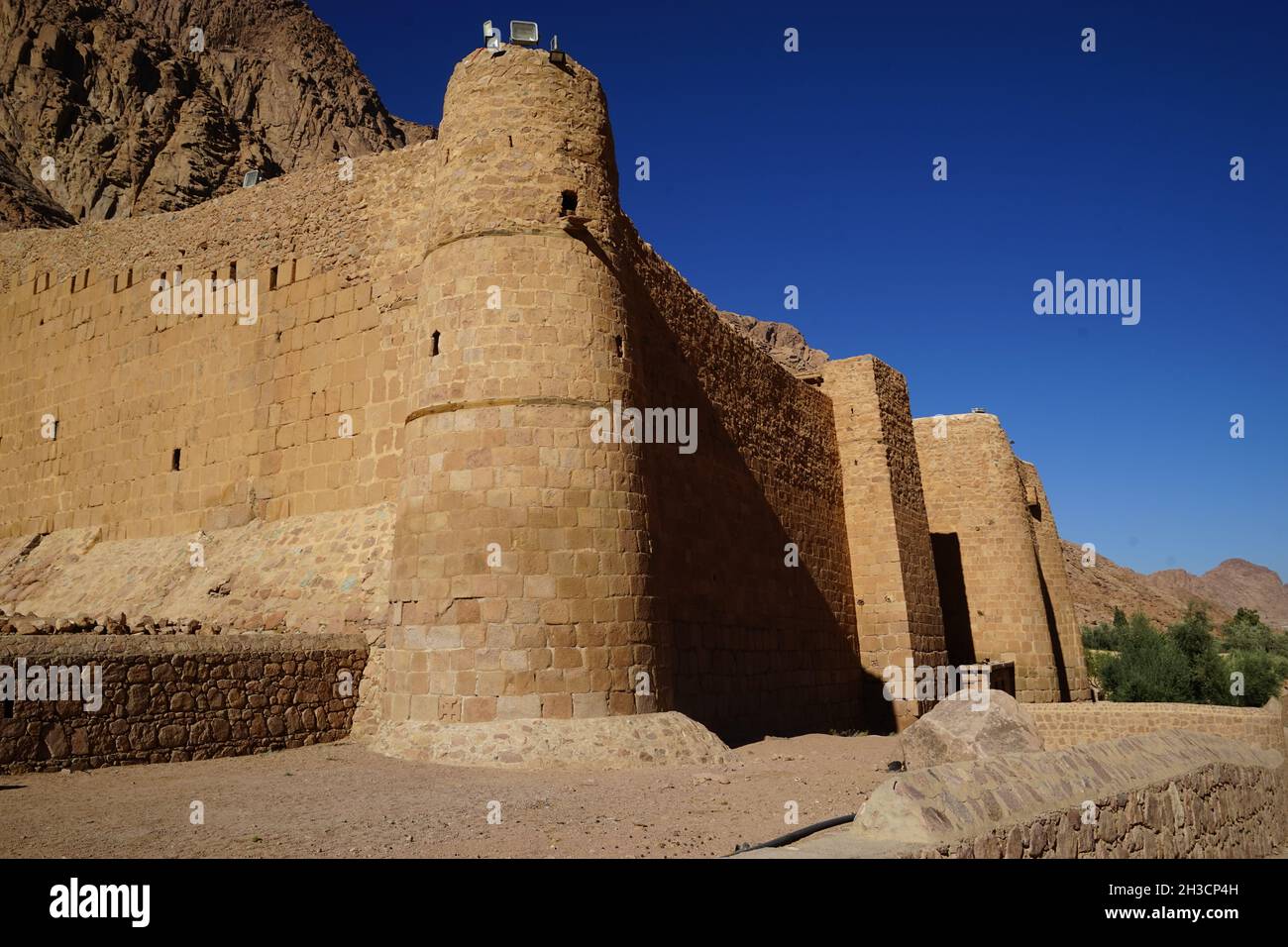 Monastère de Sainte Catherine sur la péninsule du Sinaï, Égypte Banque D'Images